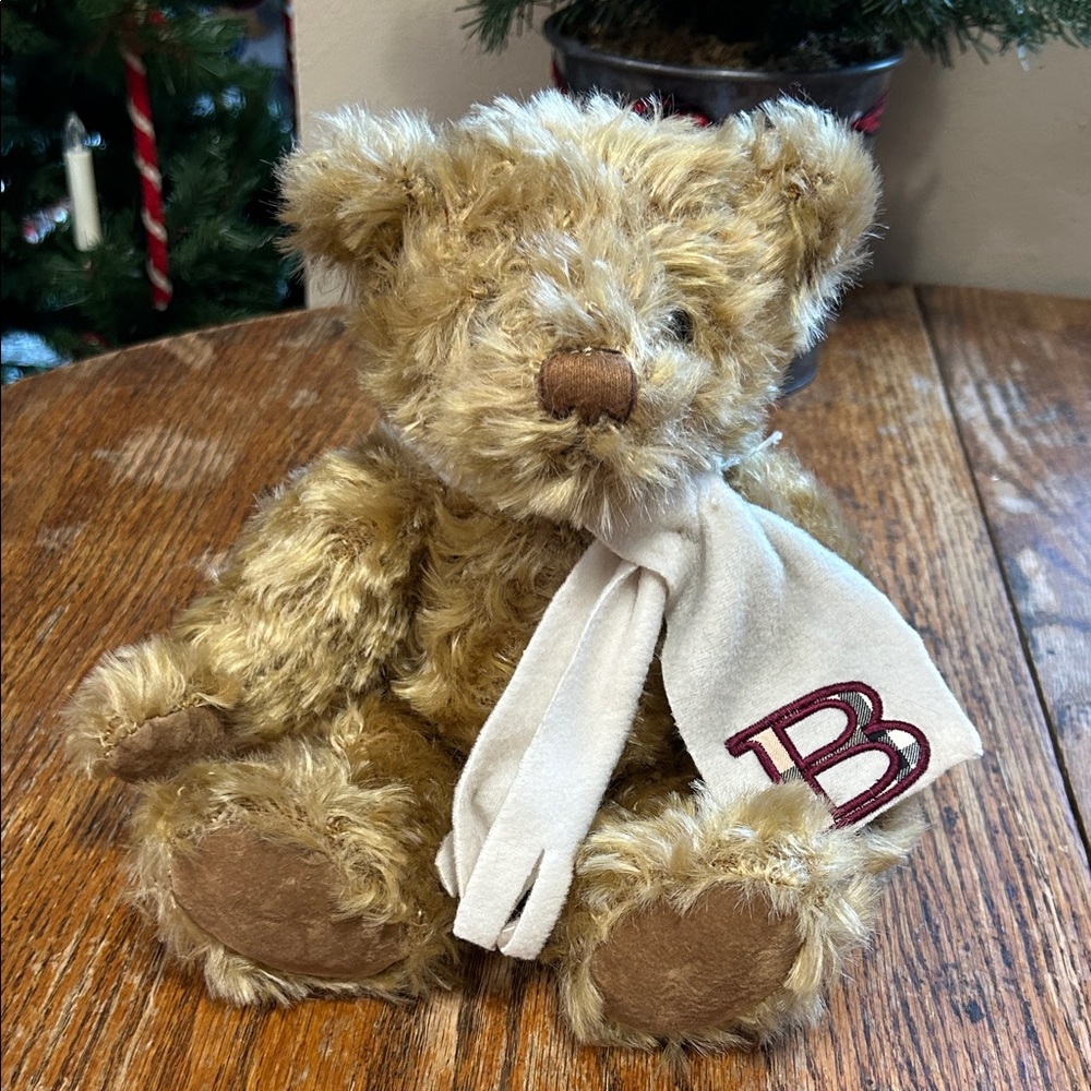 Burberry Beige Teddy Bear with Scarf
